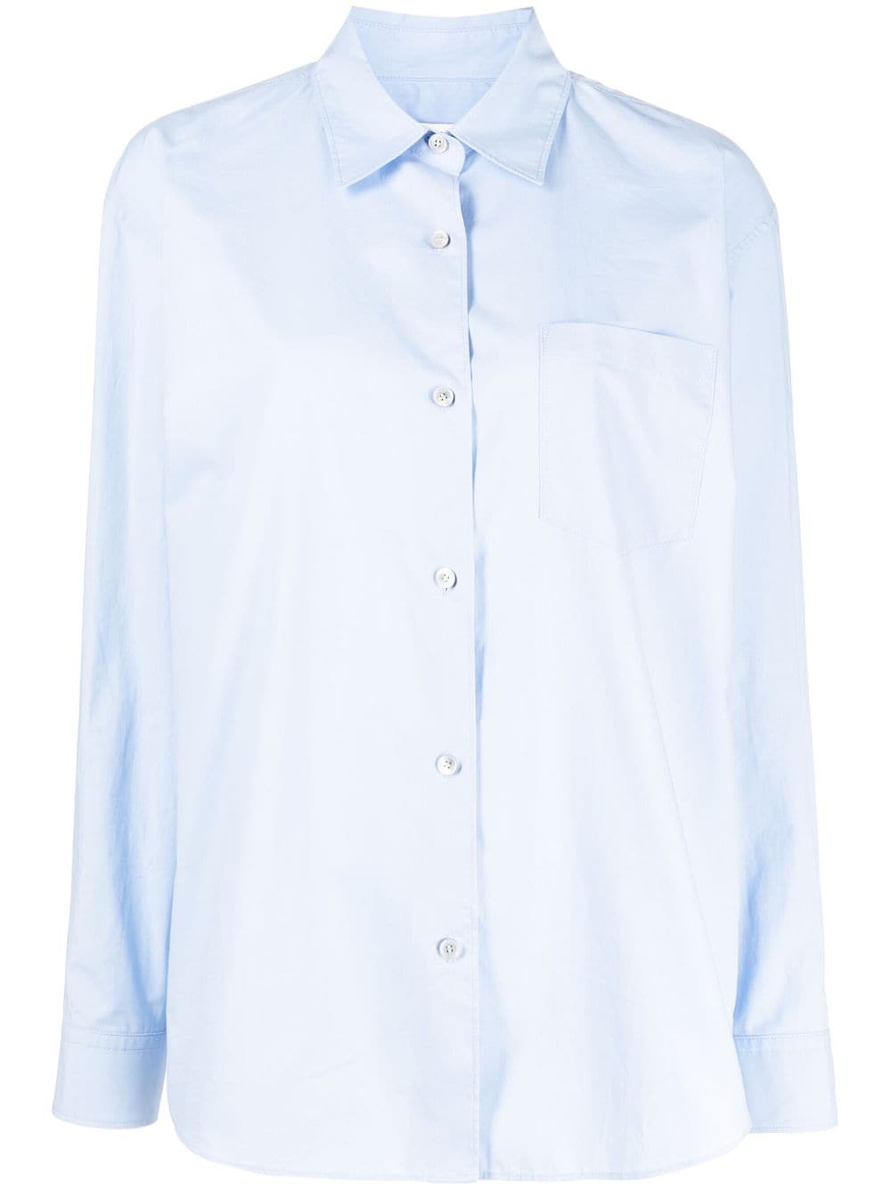 STUDIO TOMBOY long-sleeve cotton shirt - Blue von STUDIO TOMBOY