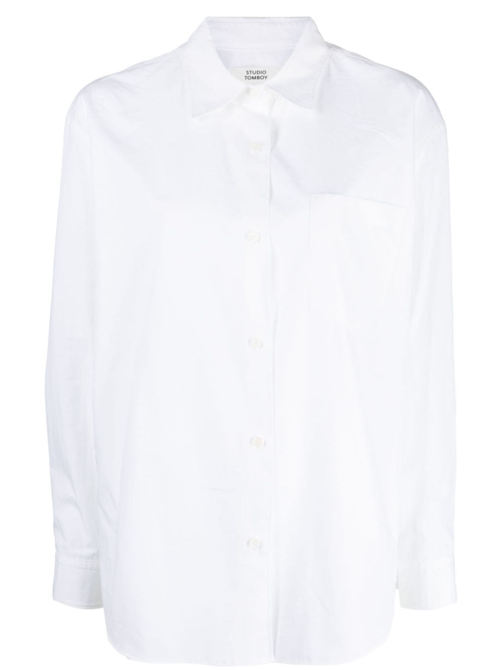 STUDIO TOMBOY long-sleeve cotton shirt - White von STUDIO TOMBOY