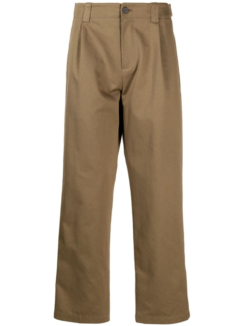 STUDIO TOMBOY pleated straight-leg chino trousers - Brown von STUDIO TOMBOY