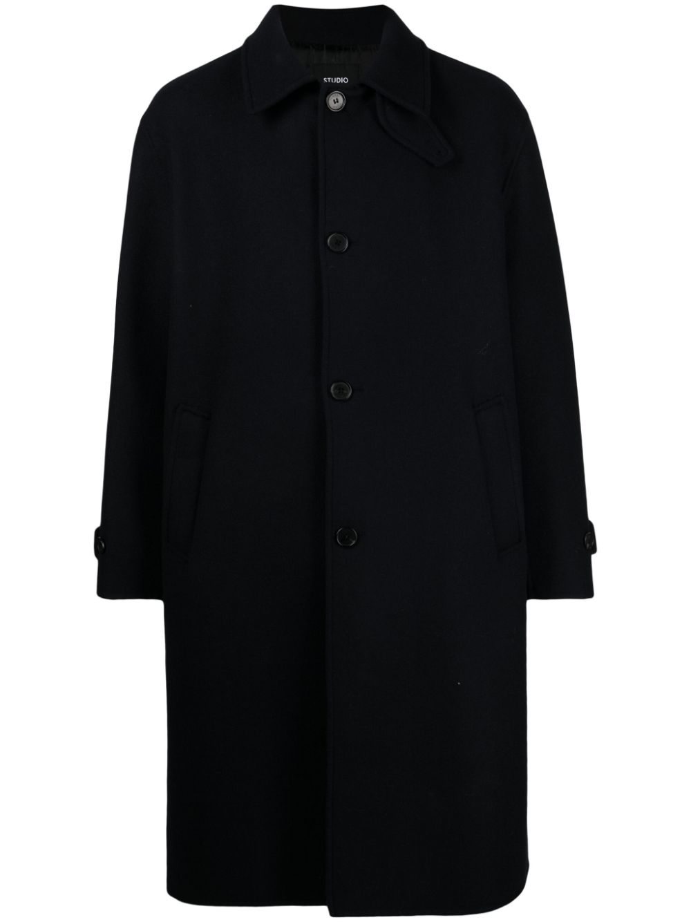 STUDIO TOMBOY pointed-flat collar single-breasted coat - Blue von STUDIO TOMBOY