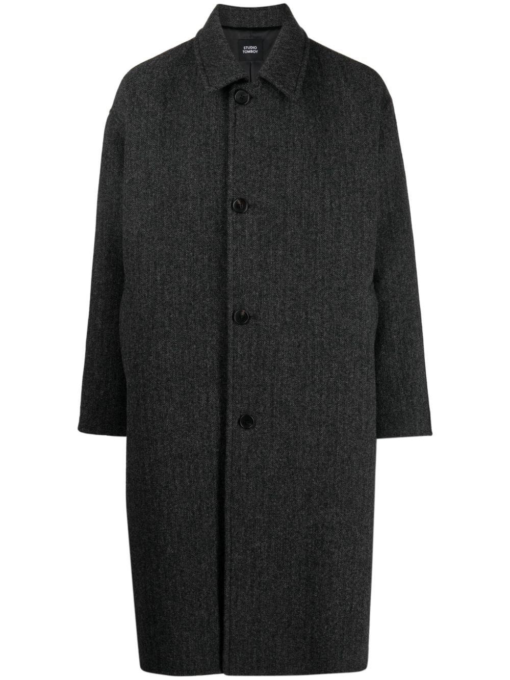 STUDIO TOMBOY single-breasted wool coat - Grey von STUDIO TOMBOY