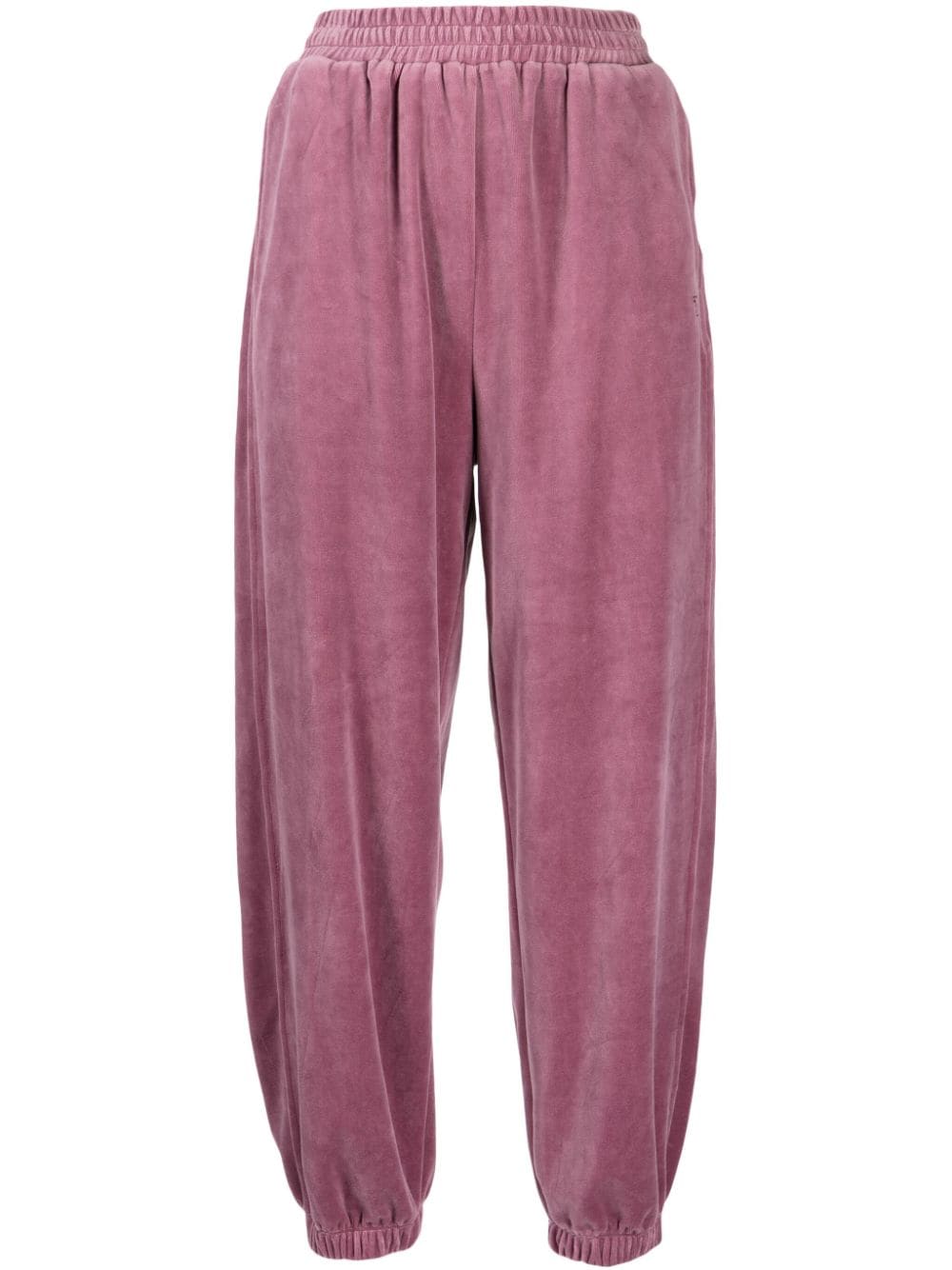 STUDIO TOMBOY velour cropped track pant - Pink von STUDIO TOMBOY