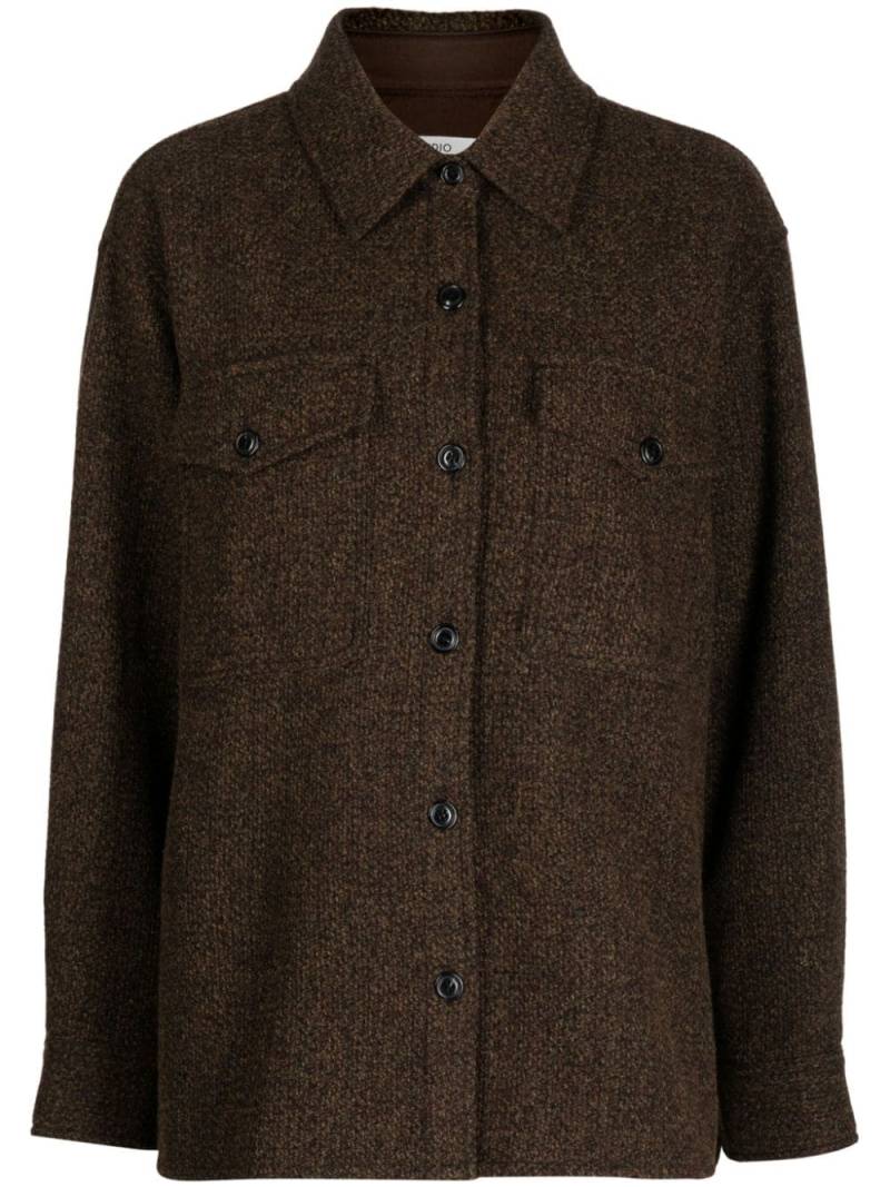 STUDIO TOMBOY wool-blend shirt jacket - Brown von STUDIO TOMBOY