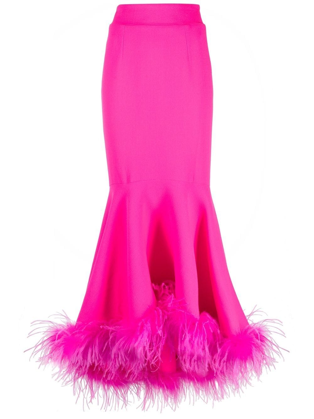 STYLAND feather-trim flared skirt - Pink von STYLAND