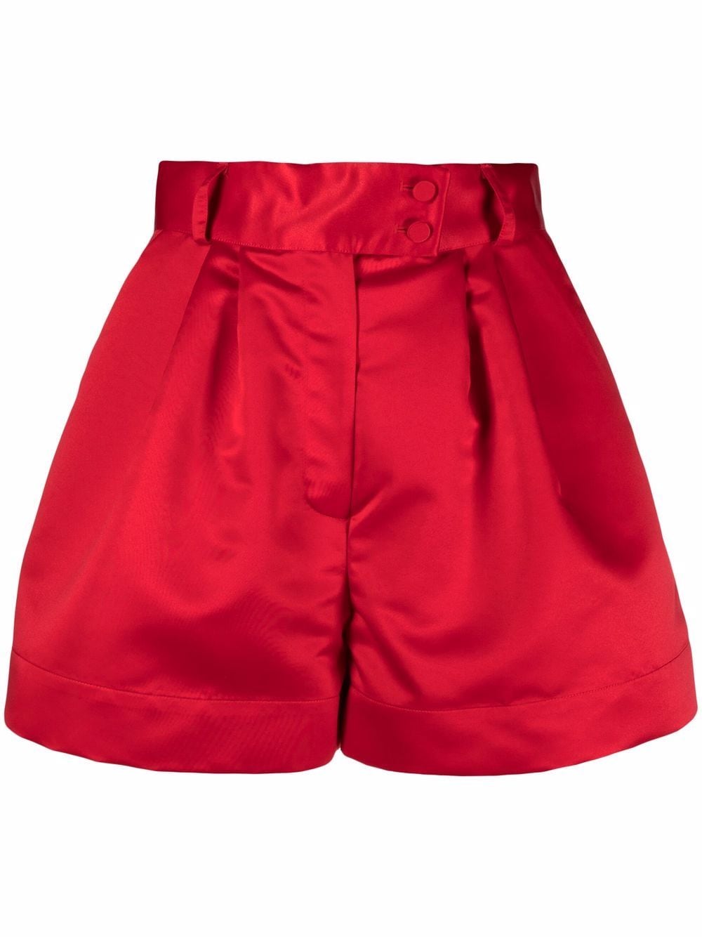 STYLAND high-waisted pleated shorts - Red von STYLAND