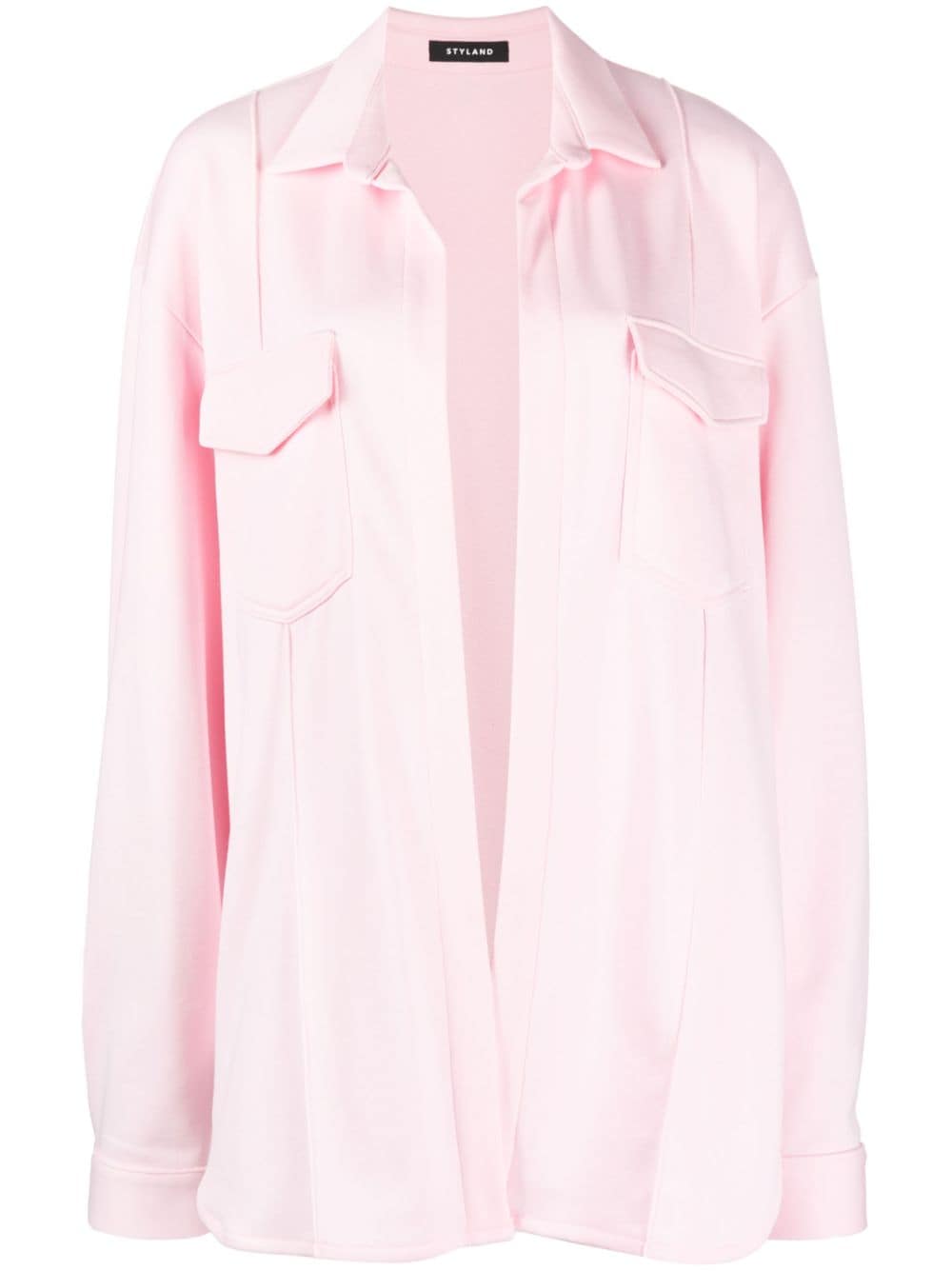 STYLAND long-sleeve cotton shirt - Pink von STYLAND