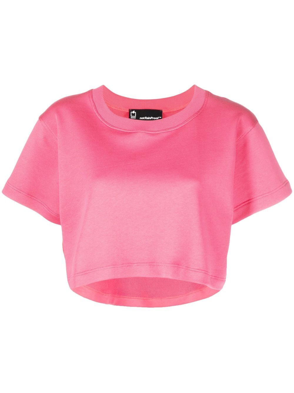 STYLAND plain cropped T-shirt - Pink von STYLAND