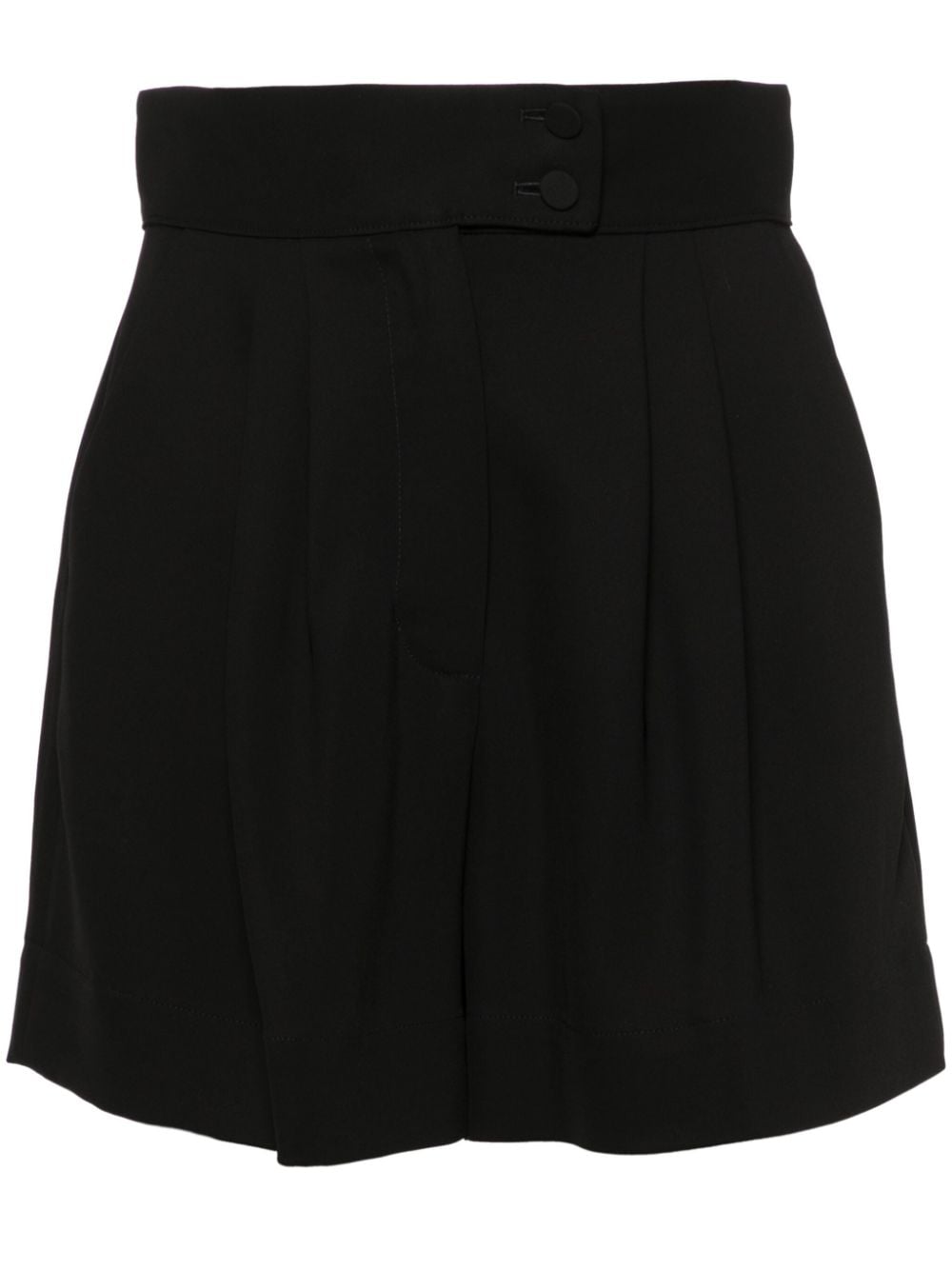 STYLAND pleated high-waist tailored shorts - Black von STYLAND