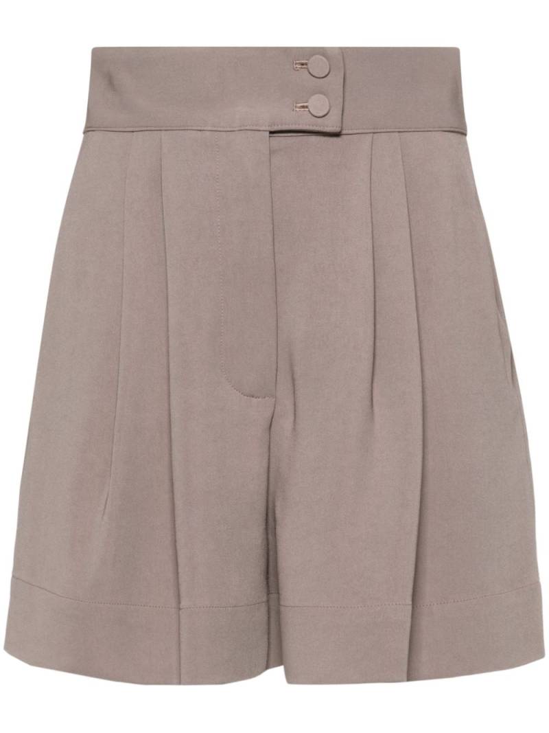 STYLAND pleated high-waist tailored shorts - Grey von STYLAND