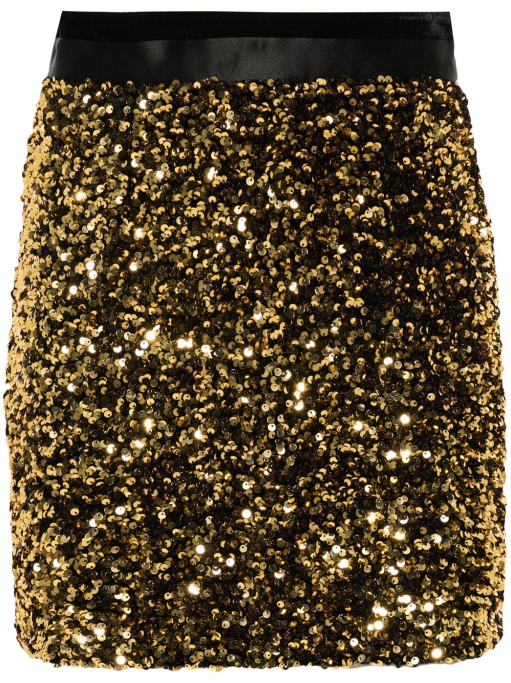 STYLAND sequined thigh-length skirt - Gold von STYLAND