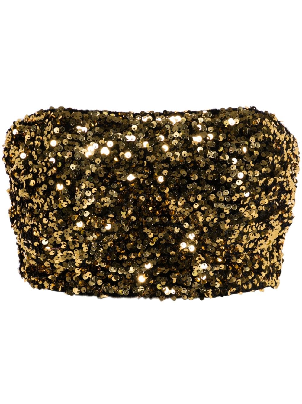 STYLAND sequinned cropped top - Gold von STYLAND