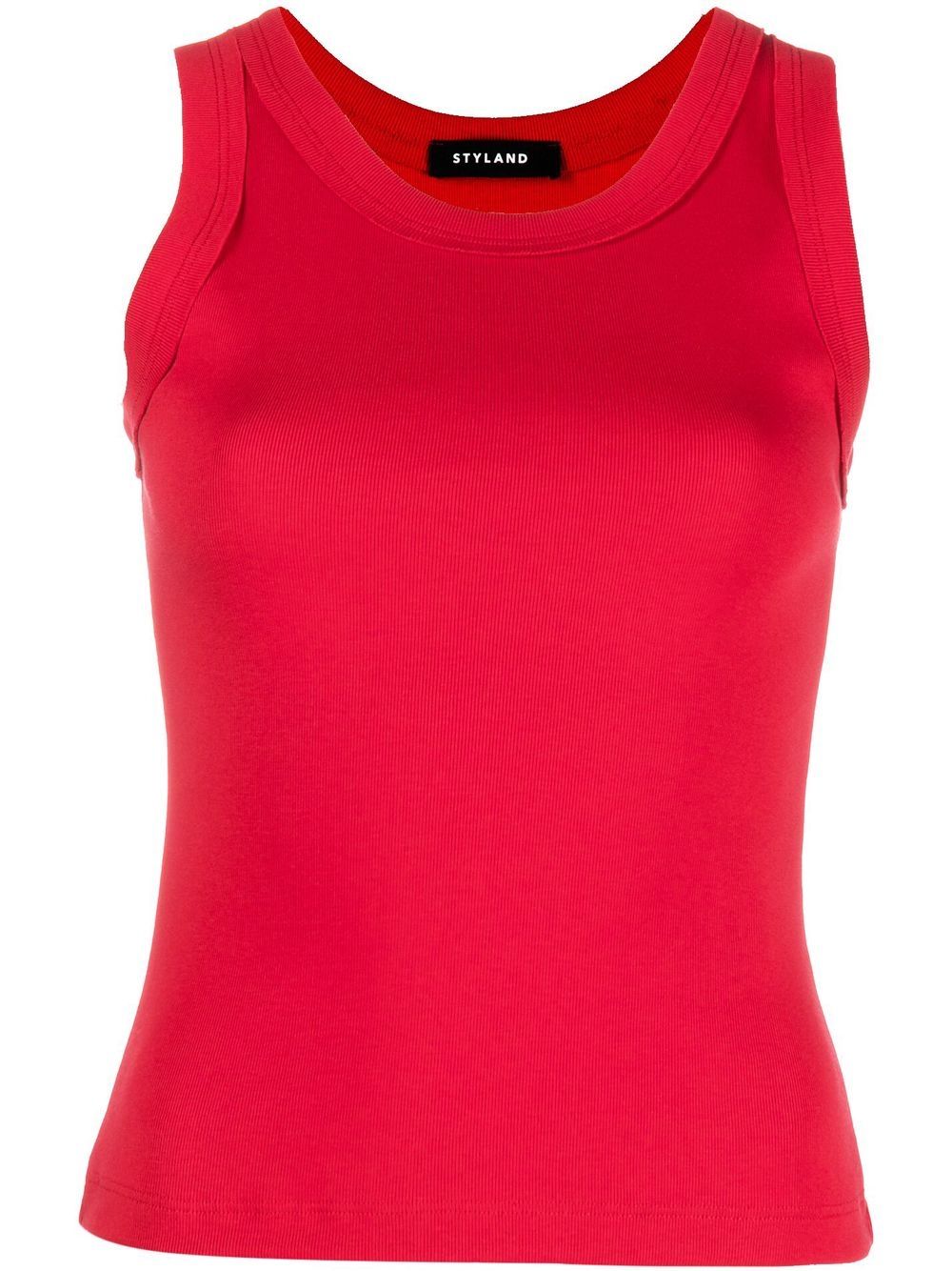 STYLAND slim-cut tank top - Red von STYLAND