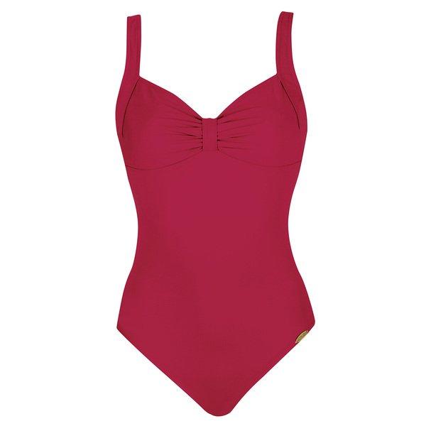 Basic - Badeanzug Damen Rot C/36 von SUNFLAIR