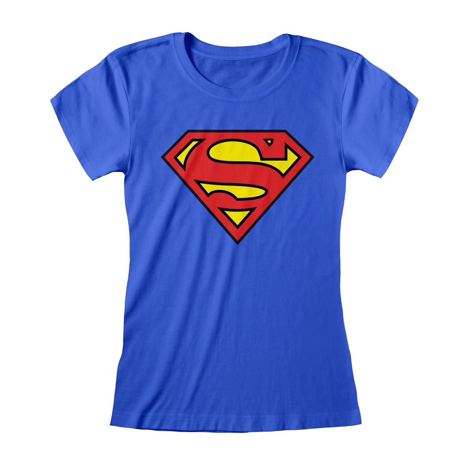 Tshirt Damen Blau L von SUPERMAN