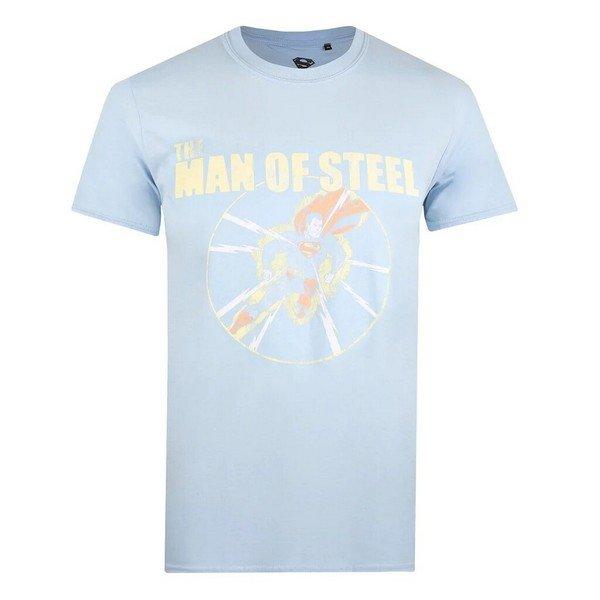 Man Of Steel Tshirt Herren Hellblau XXL von SUPERMAN