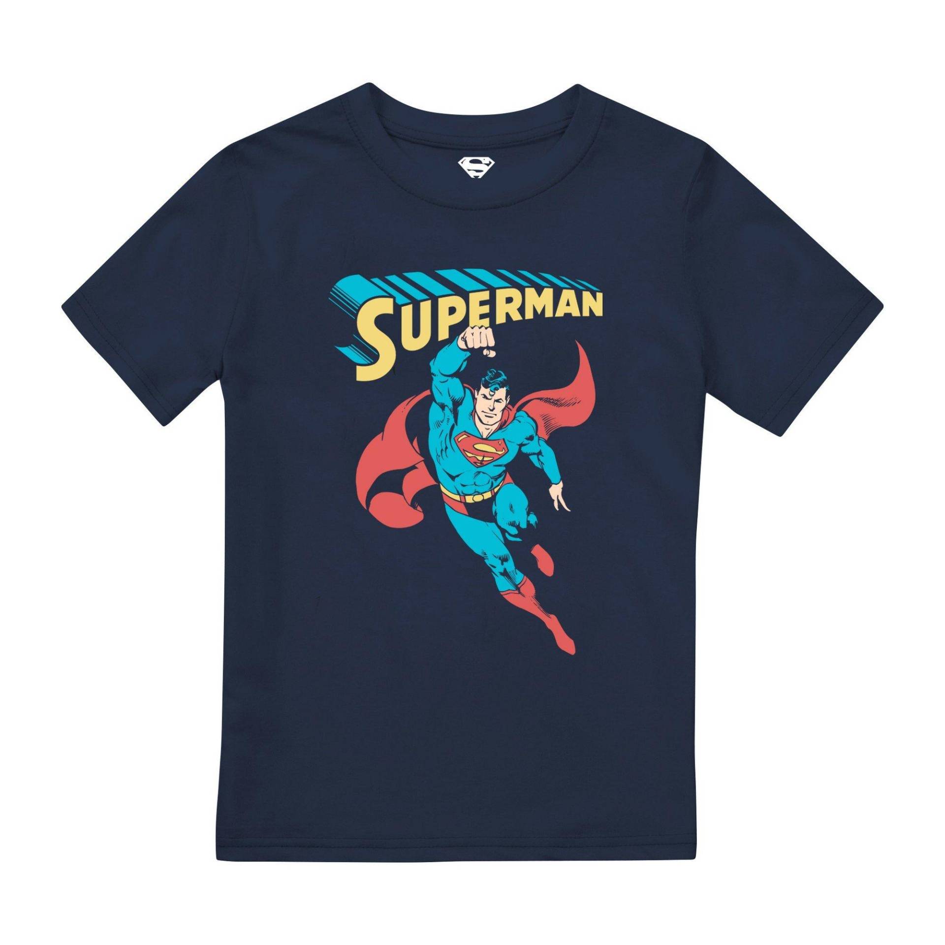 Superhero Tshirt Jungen Marine 128 von SUPERMAN