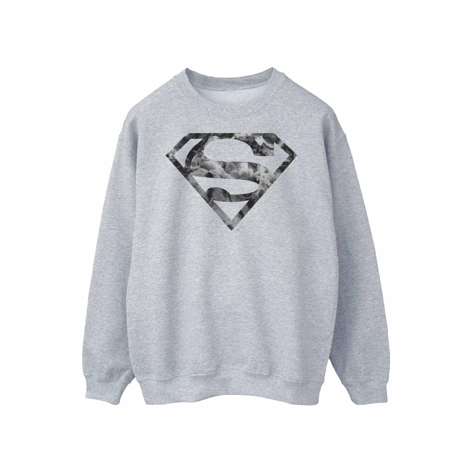 Sweatshirt Logo Herren Grau M von SUPERMAN