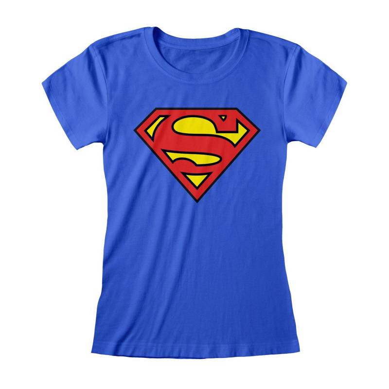 Tshirt Damen Blau S von SUPERMAN