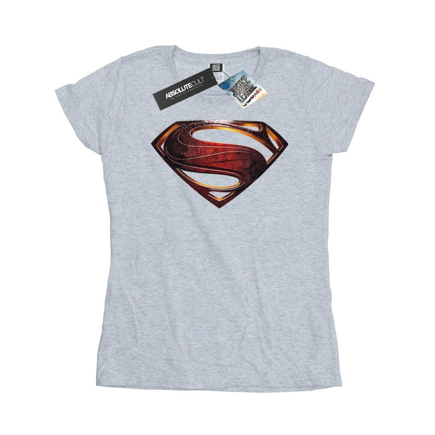Tshirt Damen Grau L von SUPERMAN
