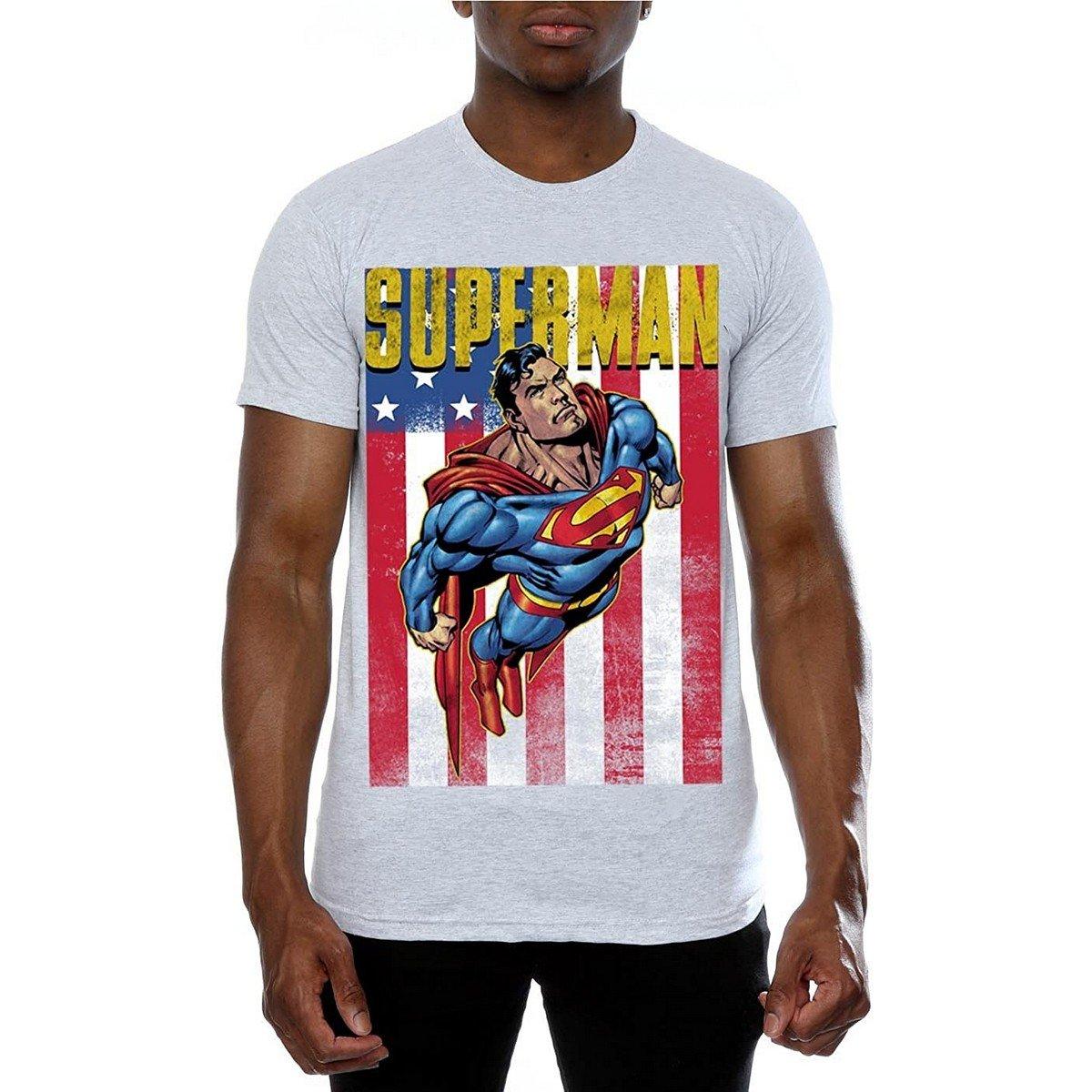 Tshirt Herren Grau 3XL von SUPERMAN