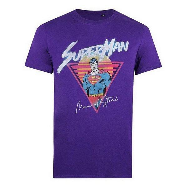 Tshirt Herren Lila XXL von SUPERMAN