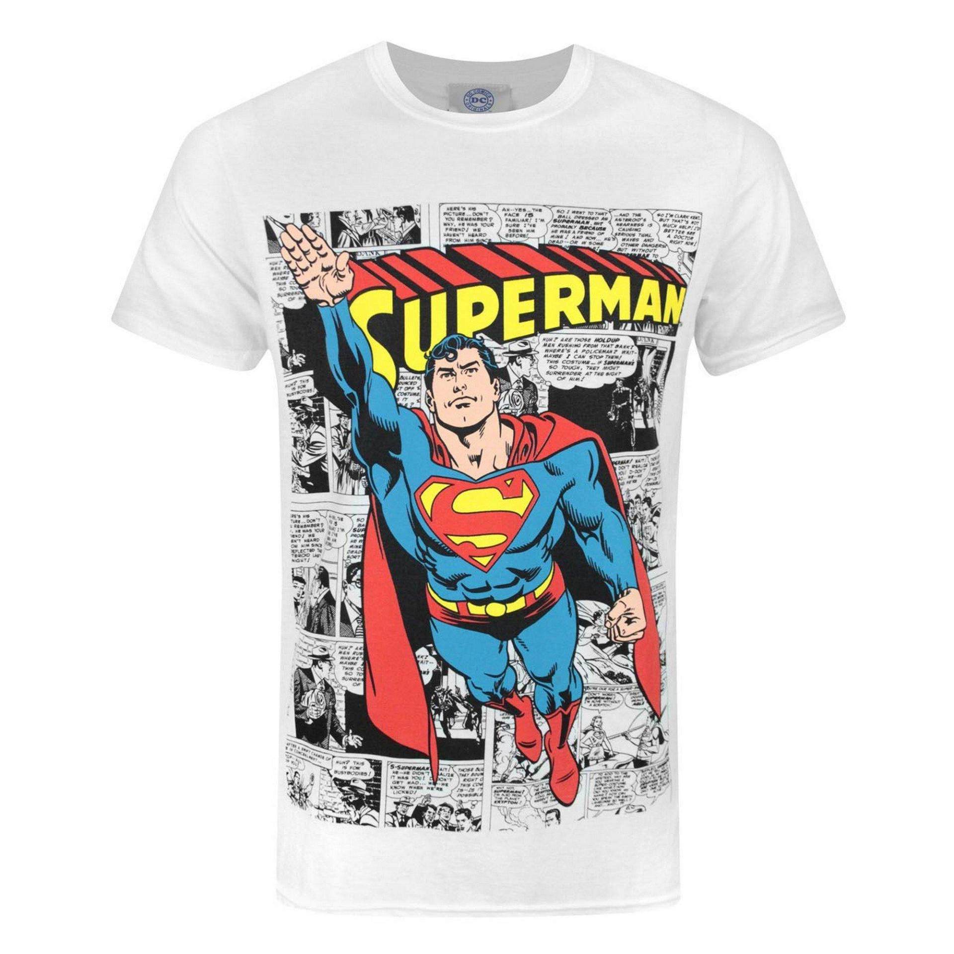 Tshirt Herren Weiss S von SUPERMAN