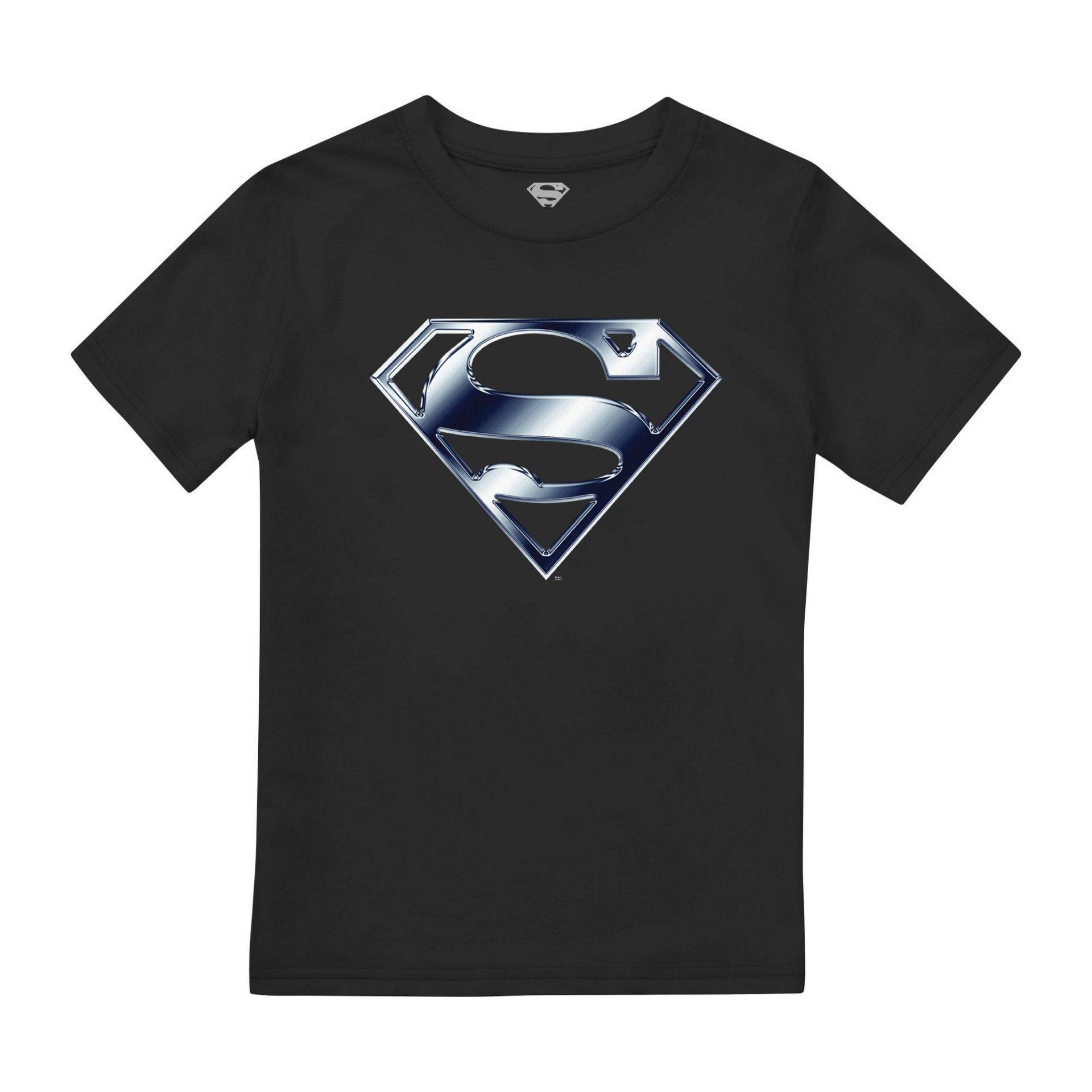 Tshirt Jungen Schwarz 128 von SUPERMAN