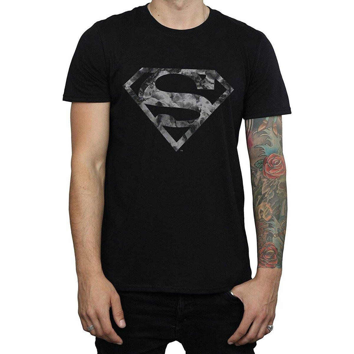 Tshirt Logo Herren Schwarz 3XL von SUPERMAN