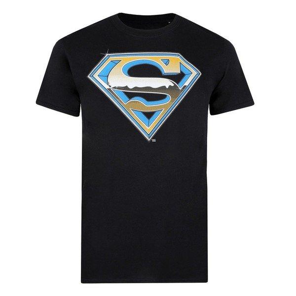 Tshirt Logo Herren Schwarz L von SUPERMAN
