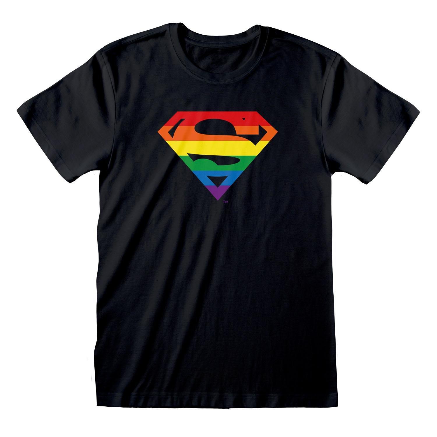 Tshirt Mit Pride Logo Damen Schwarz M von SUPERMAN