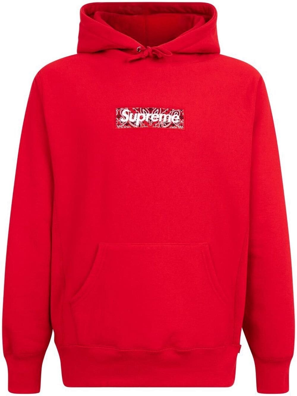 Supreme Bandana Box Logo drawstring hoodie - Red von Supreme