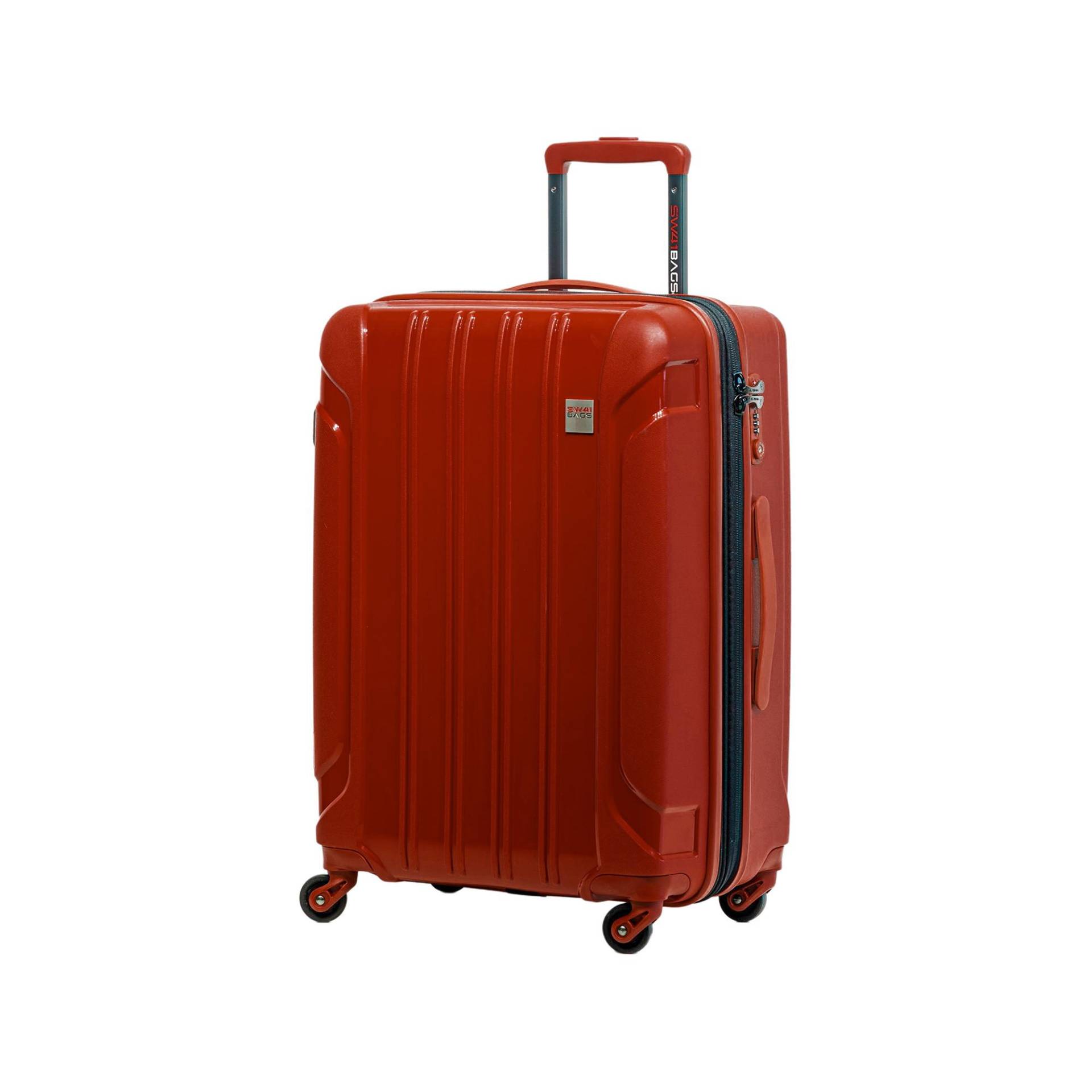 Hartschalenkoffer, Spinner Unisex Rot 65 CM von SWISS BAG COMPANY