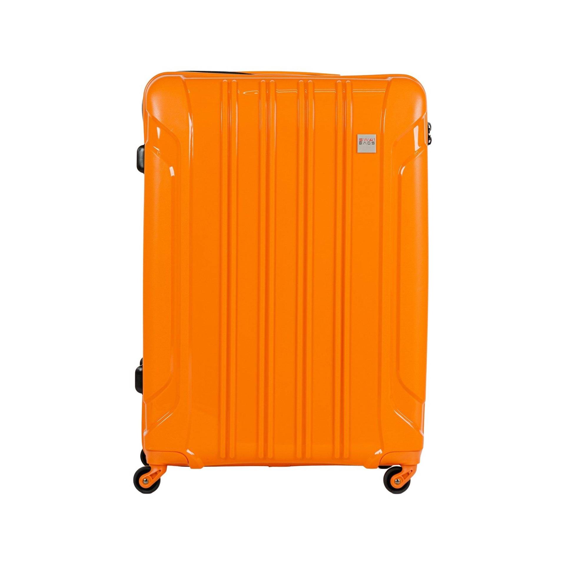 Hartschalenkoffer, Spinner Unisex Orange 75 CM von SWISS BAG COMPANY
