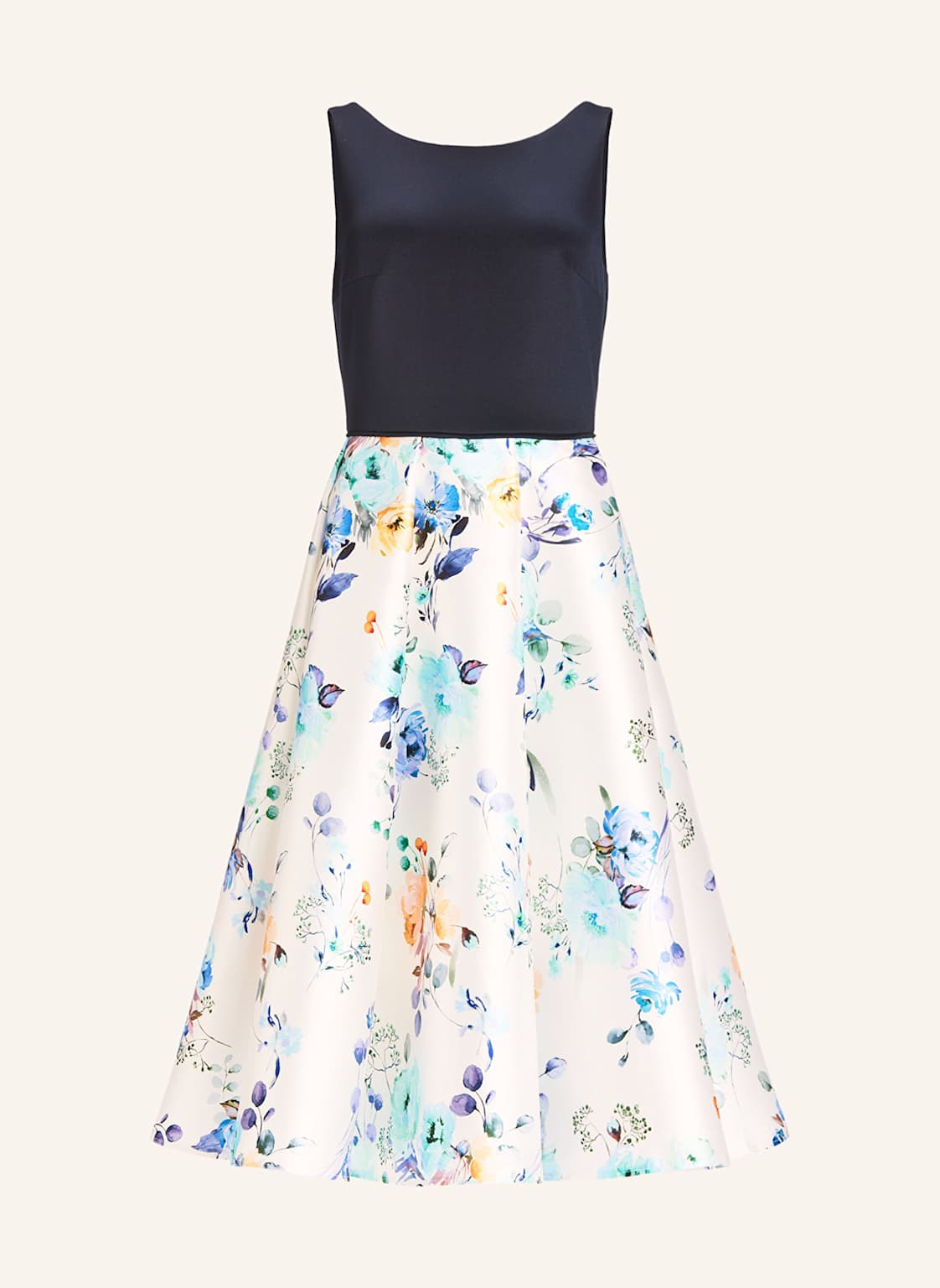 Swing Cocktailkleid Im Materialmix blau Swing Cocktailkleid Im Materialmix blau von SWING