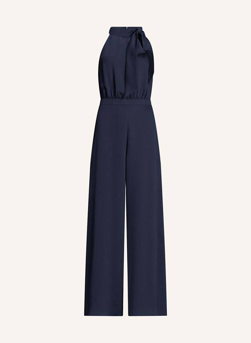 Swing Jumpsuit Aus Satin Mit Schluppe blau von SWING