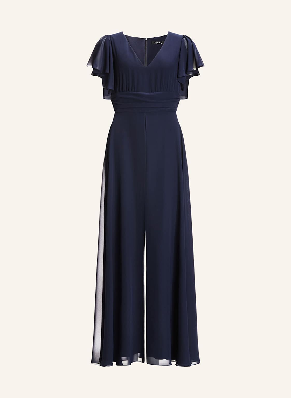 Swing Jumpsuit Mit Volants blau von SWING