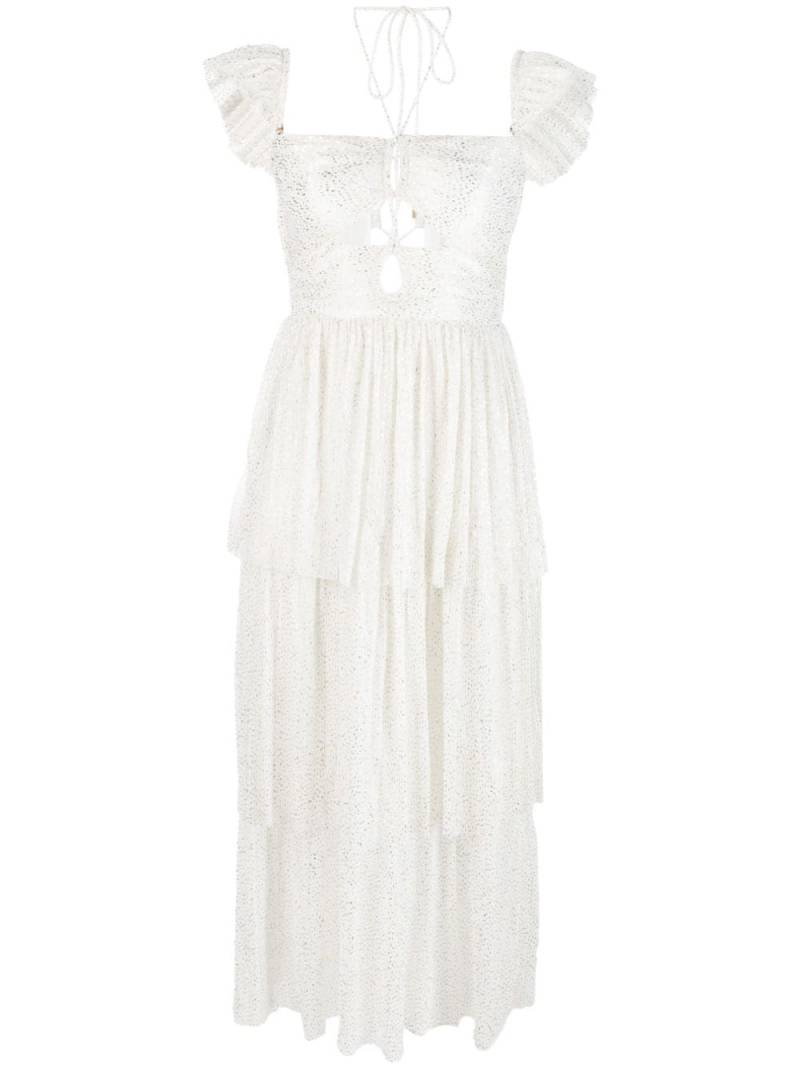 Sabina Musayev Amadea midi dress - White von Sabina Musayev