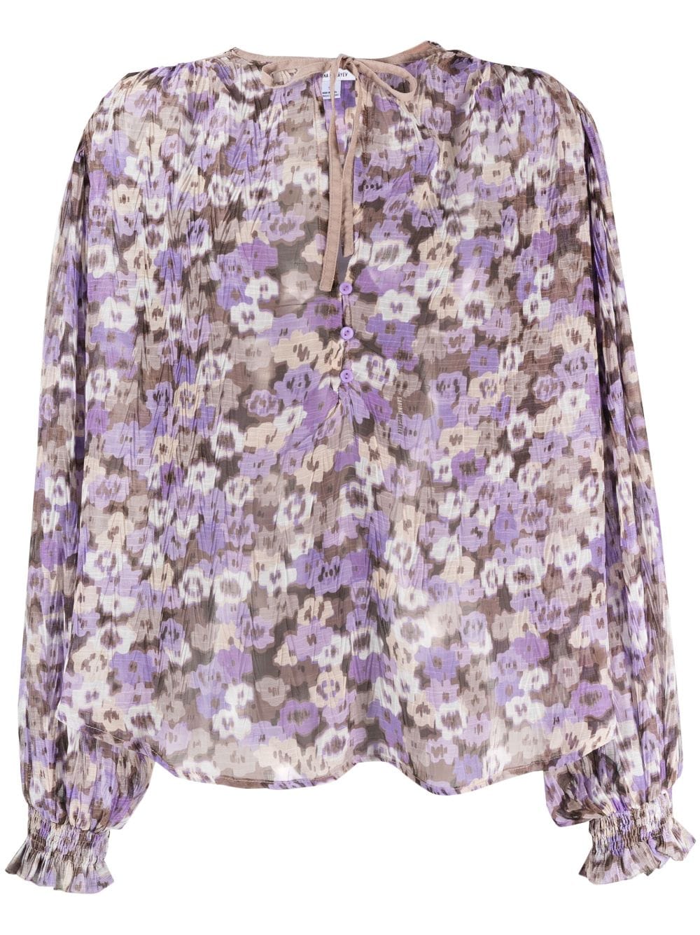 Sabina Musayev Atara floral-print blouse - Purple von Sabina Musayev