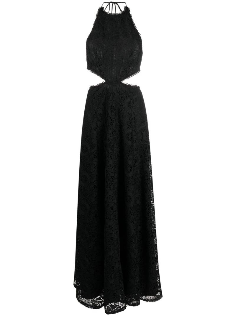 Sabina Musayev Doro lace halterneck maxi dress - Black von Sabina Musayev