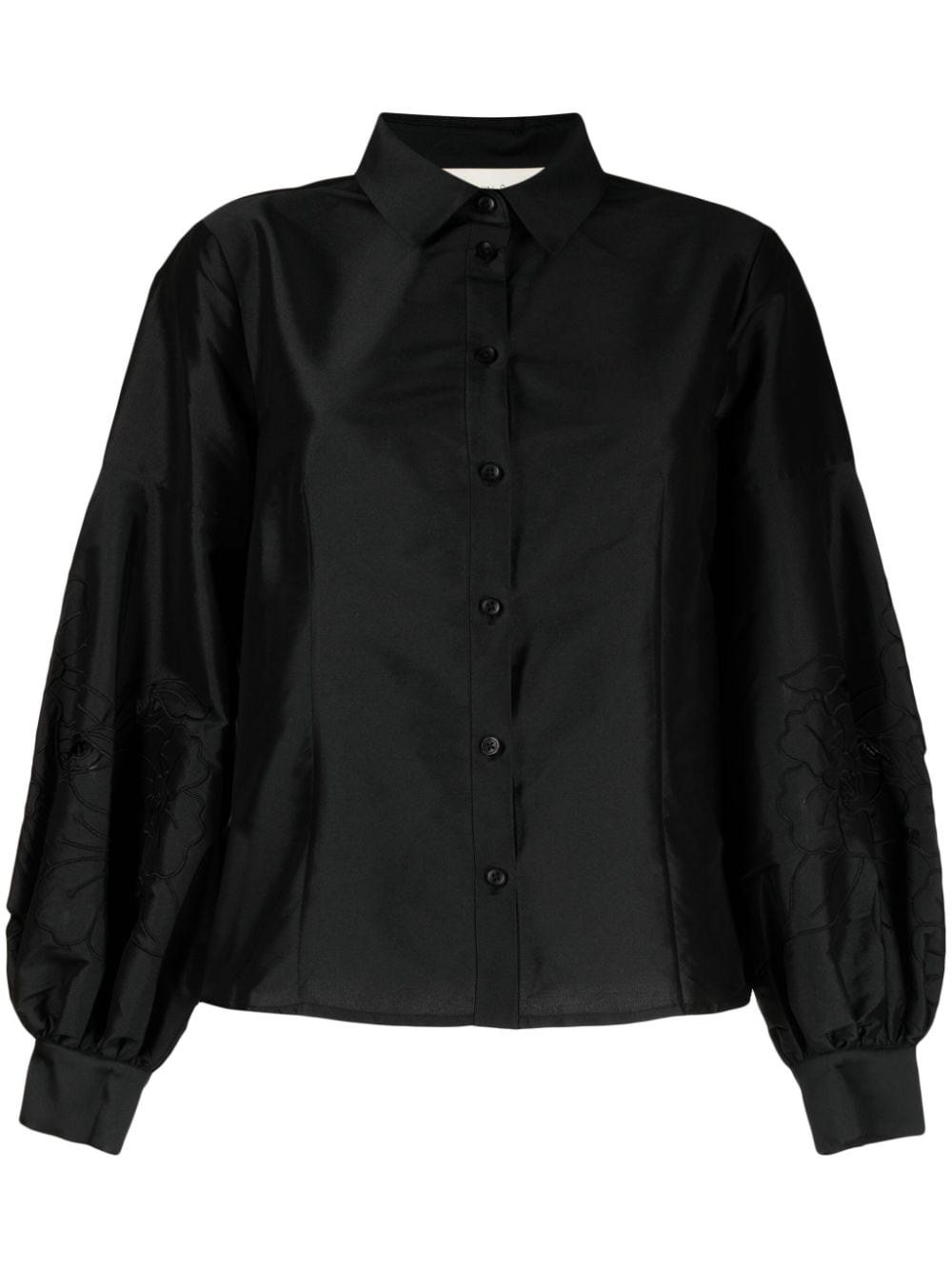 Sachin & Babi Astor satin-finish shirt - Black von Sachin & Babi