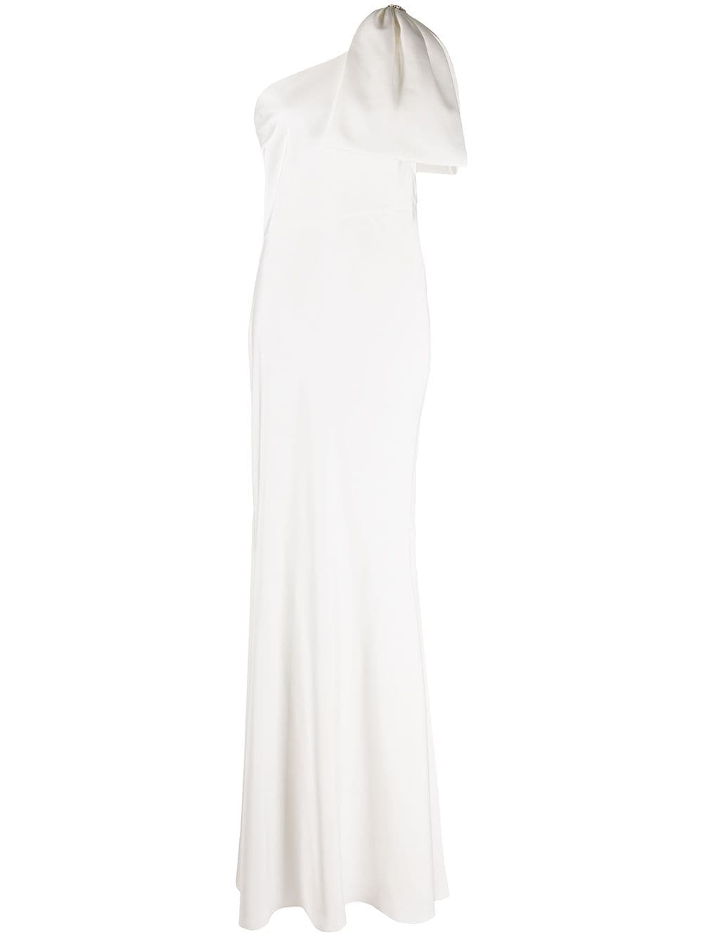 Sachin & Babi Aubrey one-shoulder gown - White von Sachin & Babi