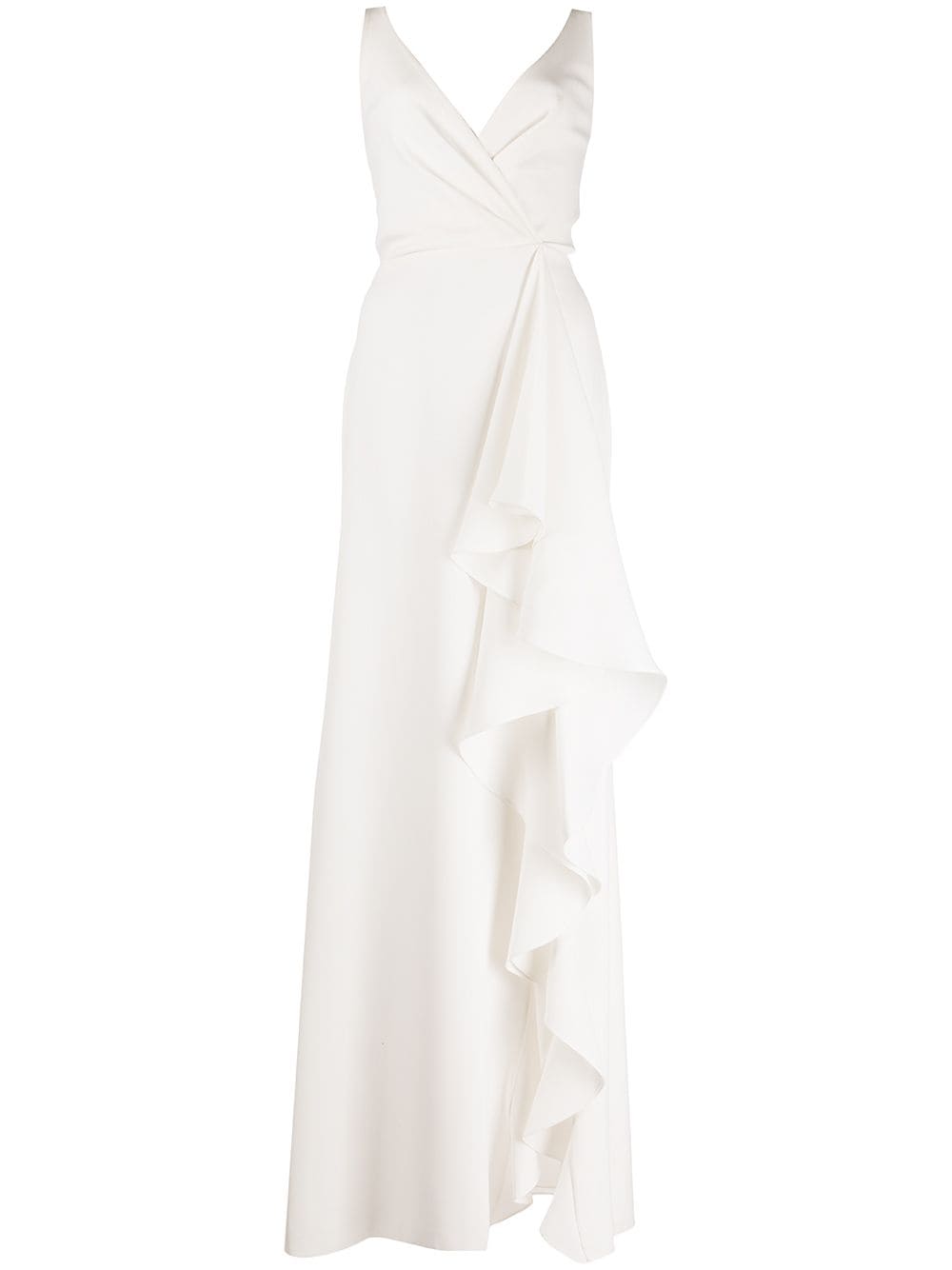 Sachin & Babi Courtney ruffled maxi gown - White von Sachin & Babi