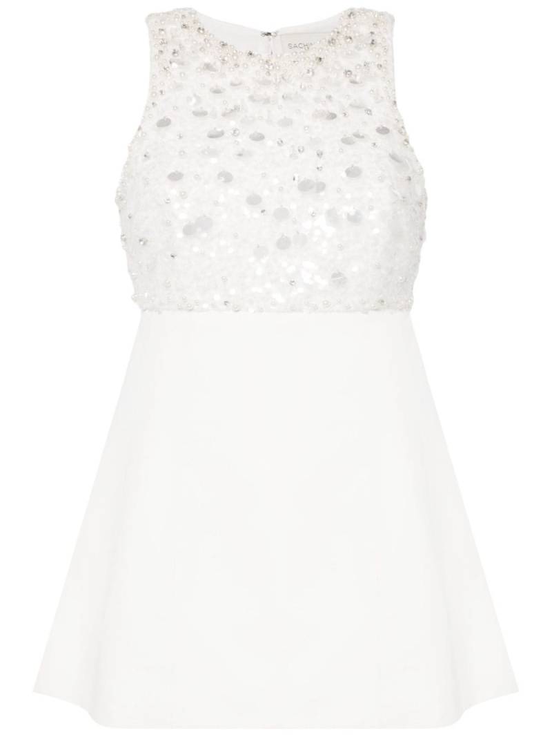 Sachin & Babi Pia faux-pearl mini dress - White von Sachin & Babi