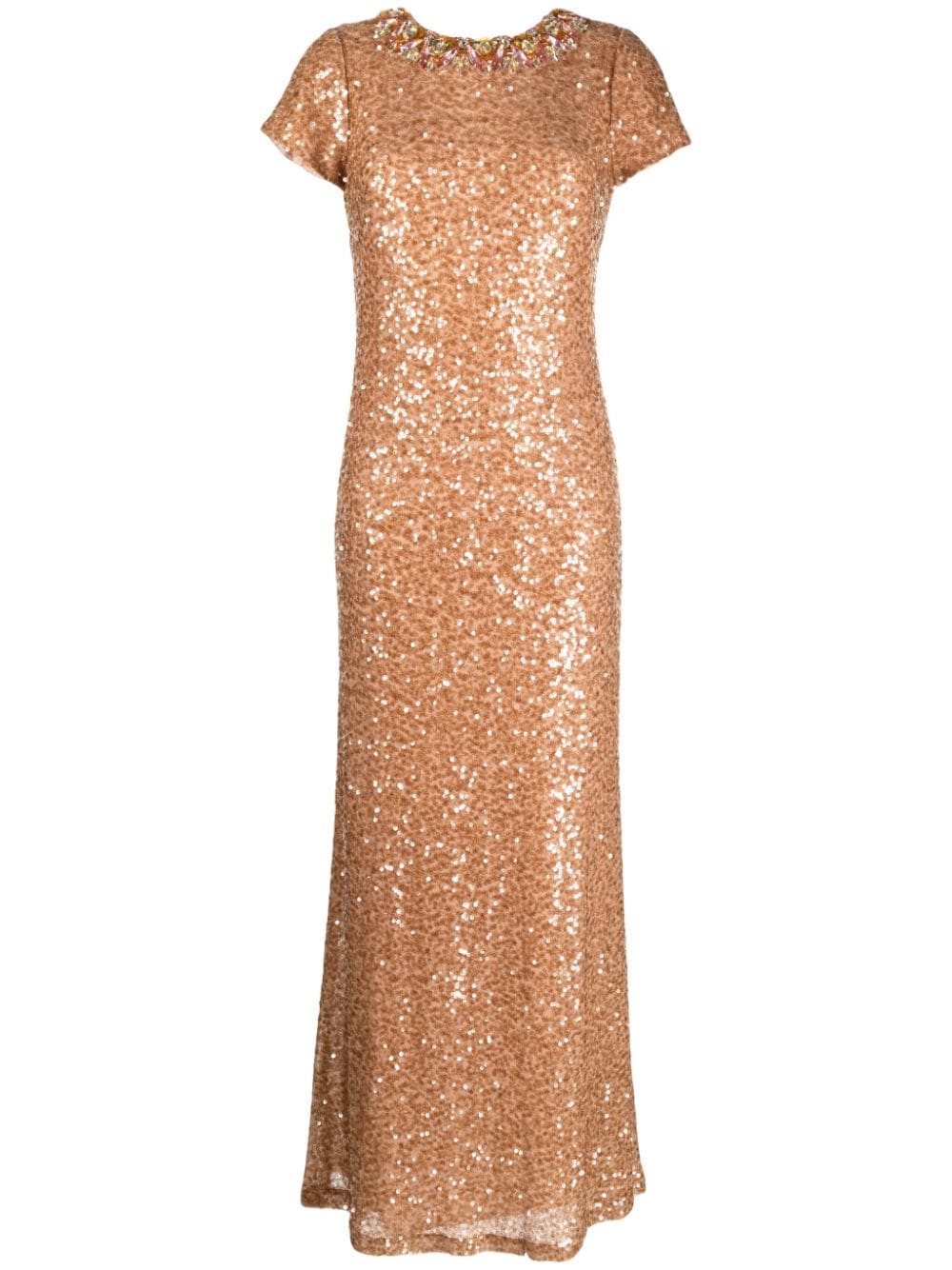 Sachin & Babi Shiloh sequin-embellished gown - Brown von Sachin & Babi