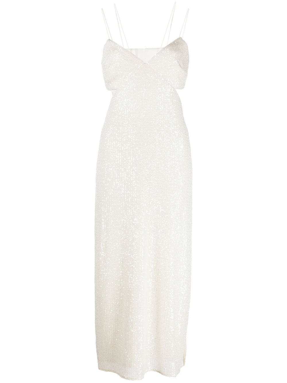 Sachin & Babi Vivi sequined cut-out midi dress - White von Sachin & Babi