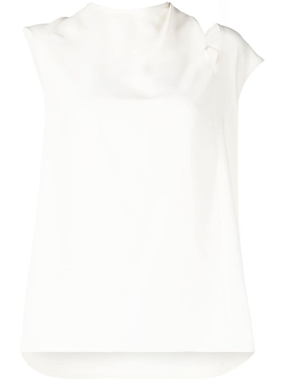 Saiid Kobeisy Georgette cut-out blouse - White von Saiid Kobeisy