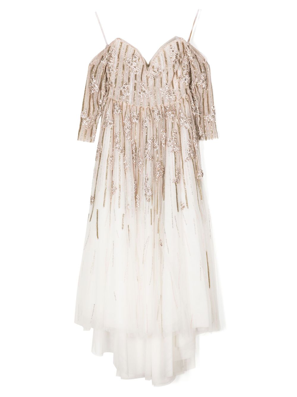 Saiid Kobeisy bead-embellished tulle dress - Pink