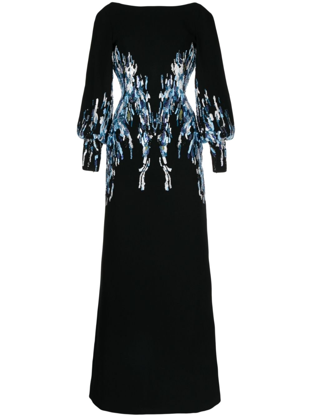 Saiid Kobeisy bead embellishment long dress - Black von Saiid Kobeisy