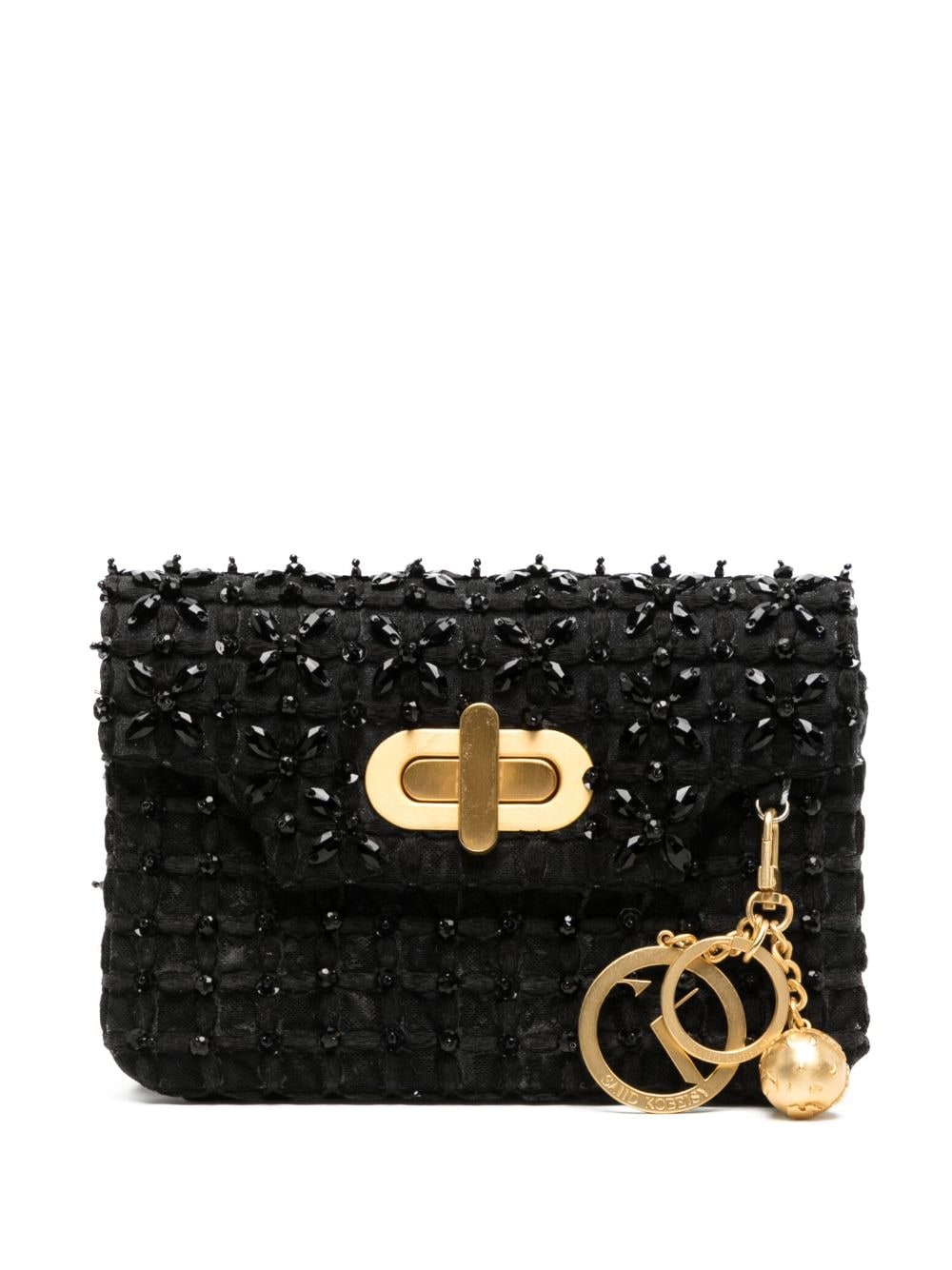Saiid Kobeisy crystal-embellished clutch bag - Black von Saiid Kobeisy