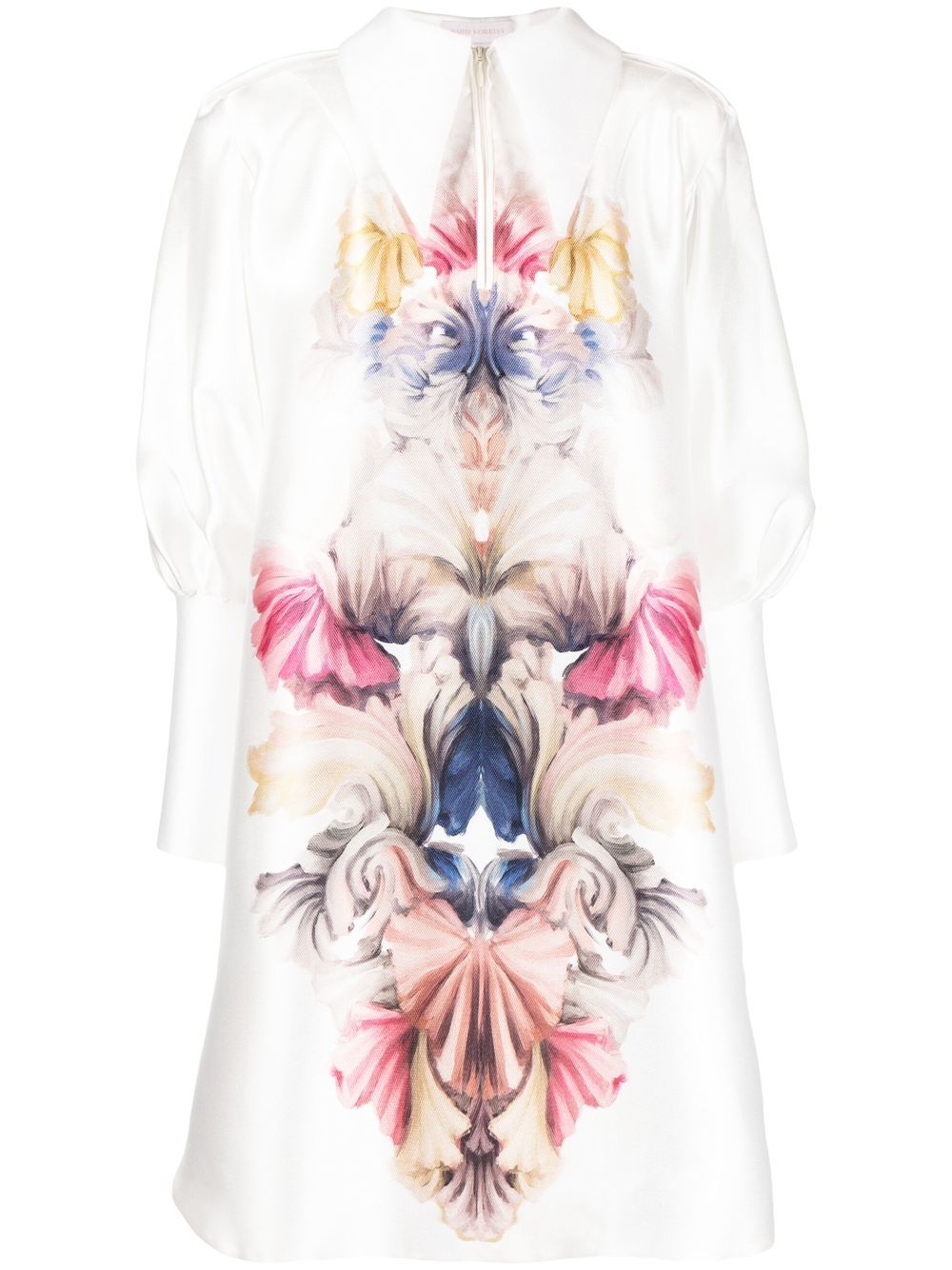 Saiid Kobeisy floral-print piqué dress - White von Saiid Kobeisy